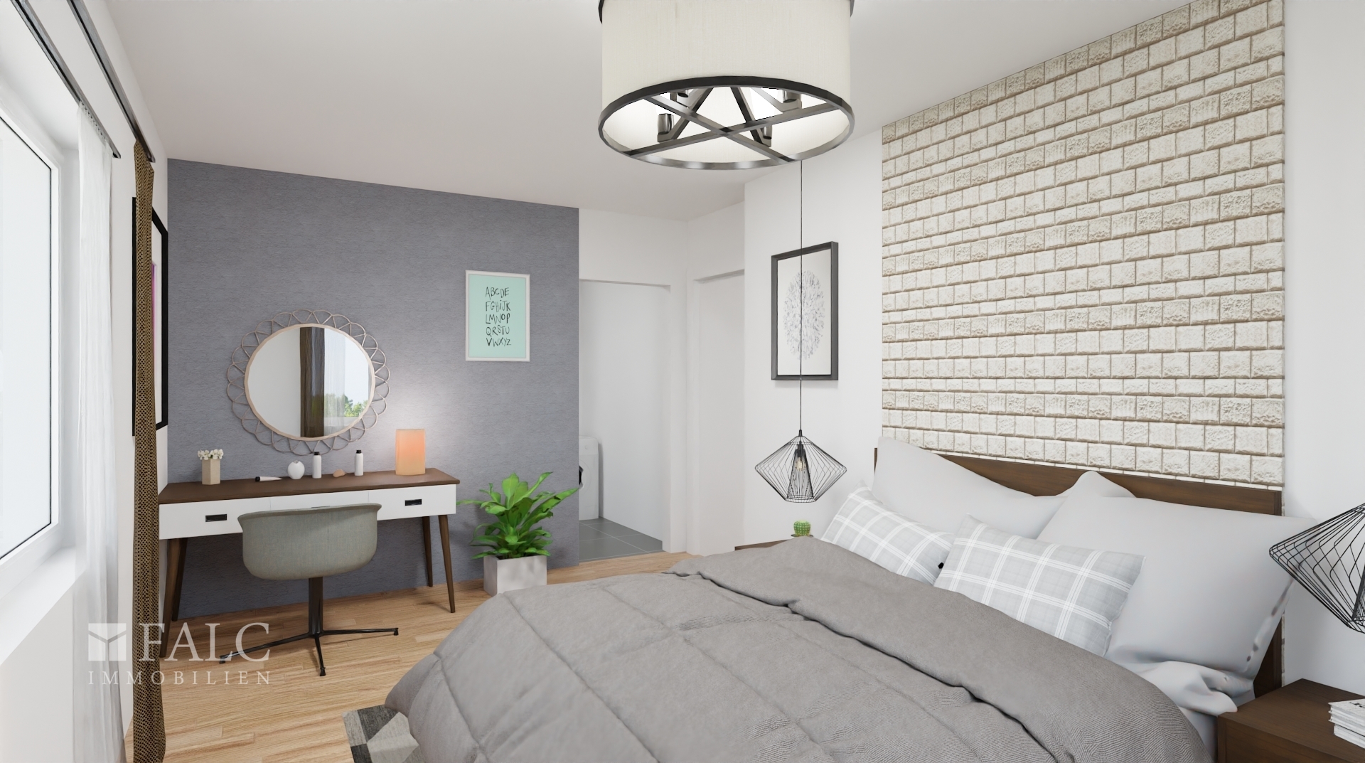 Schlafzimmer zur Ankleideraum